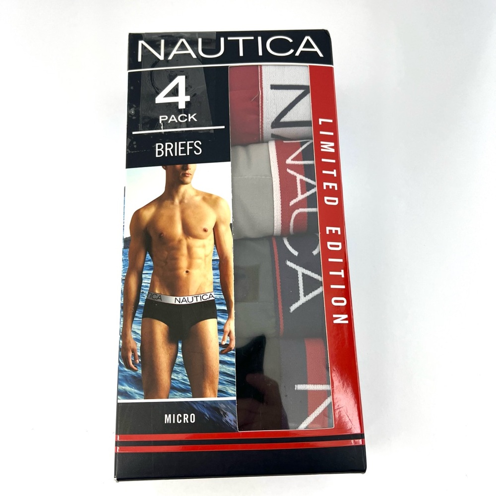 NAUTICA   Micro Brief 4 Pack Limited Edition Polyester Underwear XL 40-42